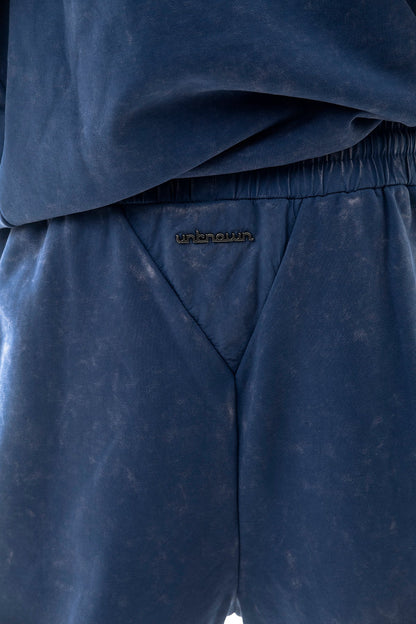 Garment-dyed heavyweight cotton fleece sweatpants Bijou Blue by Unknown - 5