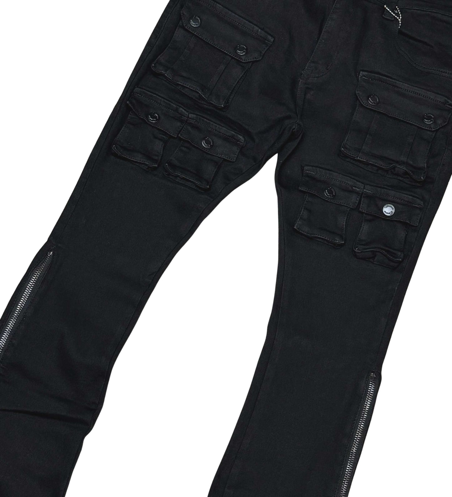 Flared Fit Pant Jet Black by Vicious - 3