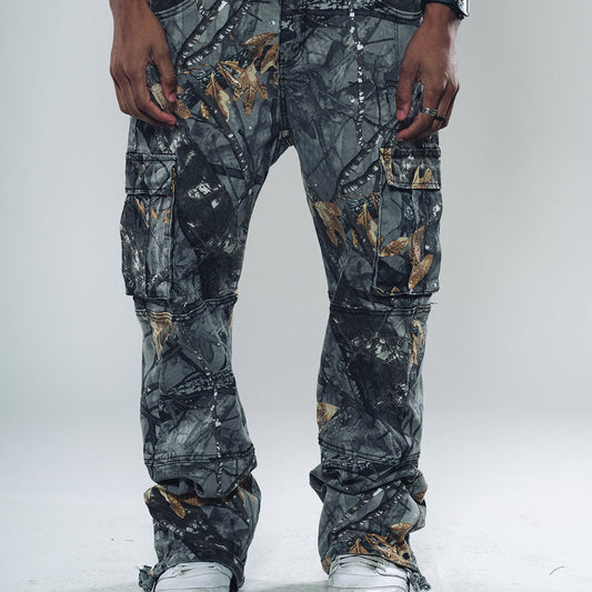 Brush Camo Baggy Fit Denim Grey by Vicious - 1