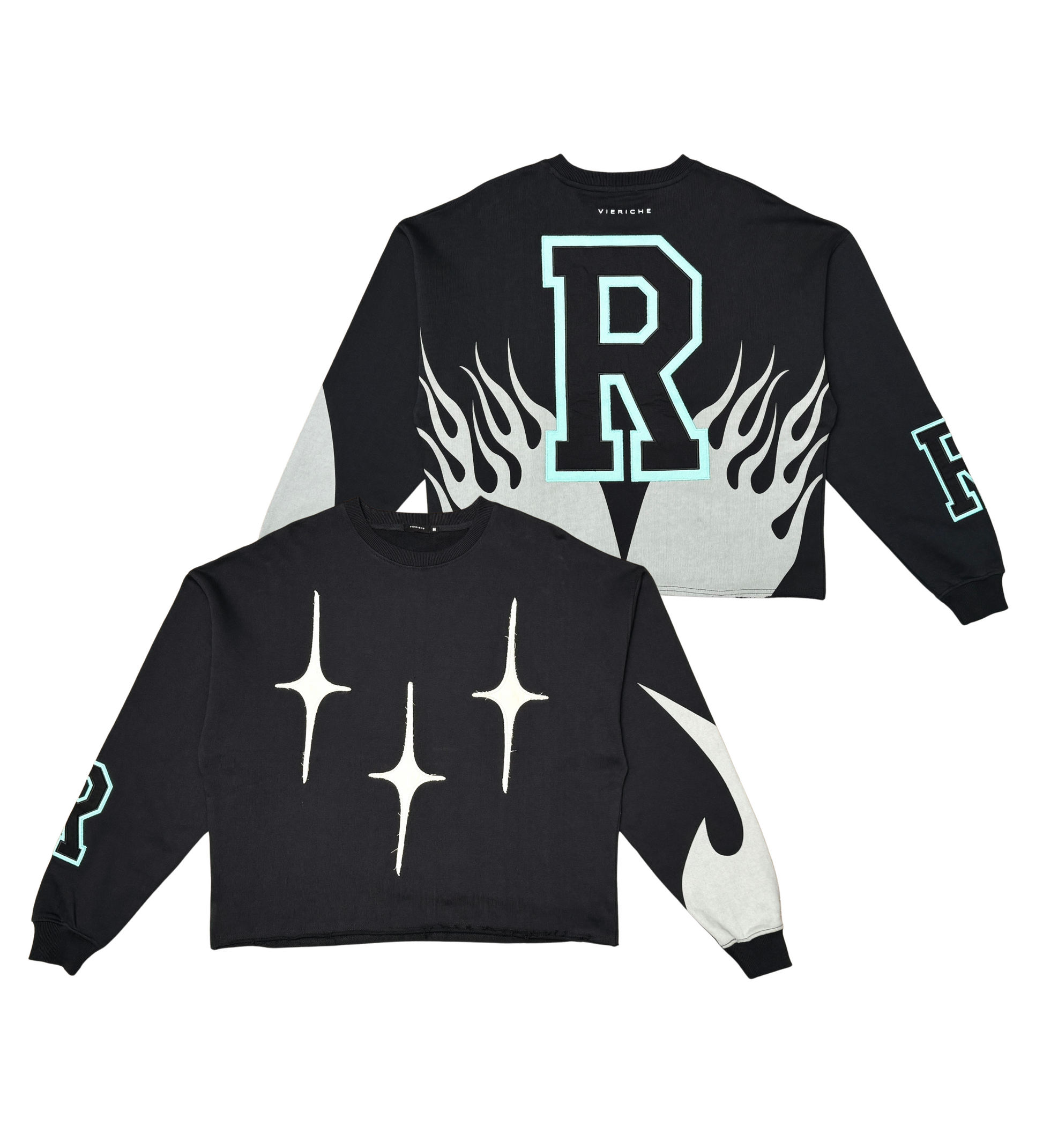 Riche R Cropped crewneck By Vie+Riche1| Vie+Riche