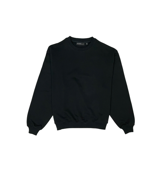 French terry crewneck sweater