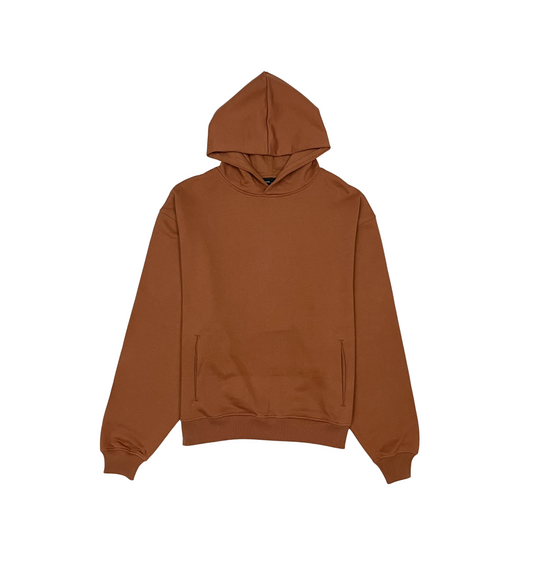 French terry drop shoulder hoodie