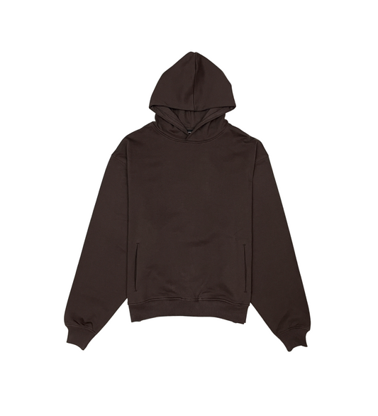 French terry drop shoulder hoodie