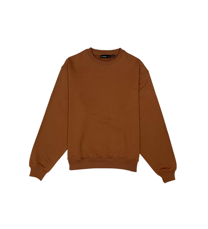 French terry crewneck sweater